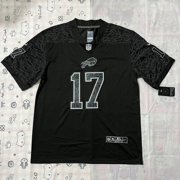 Buffalo Bills Black Jersey #17 ALLEN Nike NFL - Picture 1 of 6
